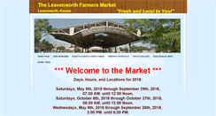 Desktop Screenshot of leavenworthfarmersmarket.com