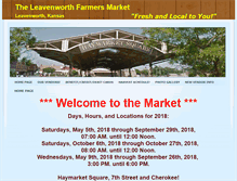 Tablet Screenshot of leavenworthfarmersmarket.com
